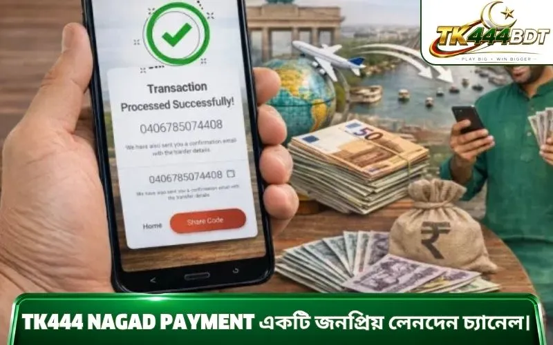 TK444 nagad payment একটি জনপ্রিয় লেনদেন চ্যানেল।