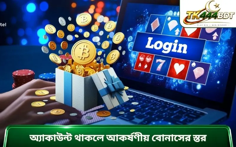 অ্যাকাউন্ট থাকলে আকর্ষণীয় বোনাসের স্তর